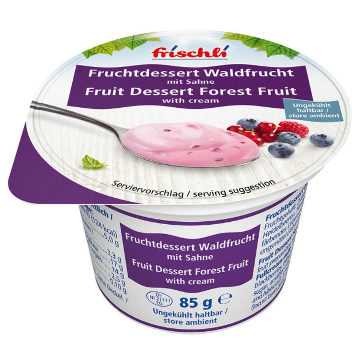 frischli Süßigkeit, Frischli Fruchtdessert Waldfrucht mit 85g