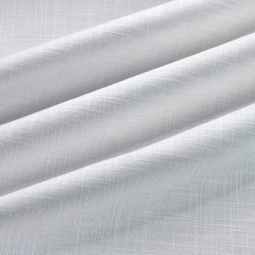 Stofferia Stoff Dekostoff Leinen-Viskose Natur Guinea Weiß, Breite 280 cm, Meterware
