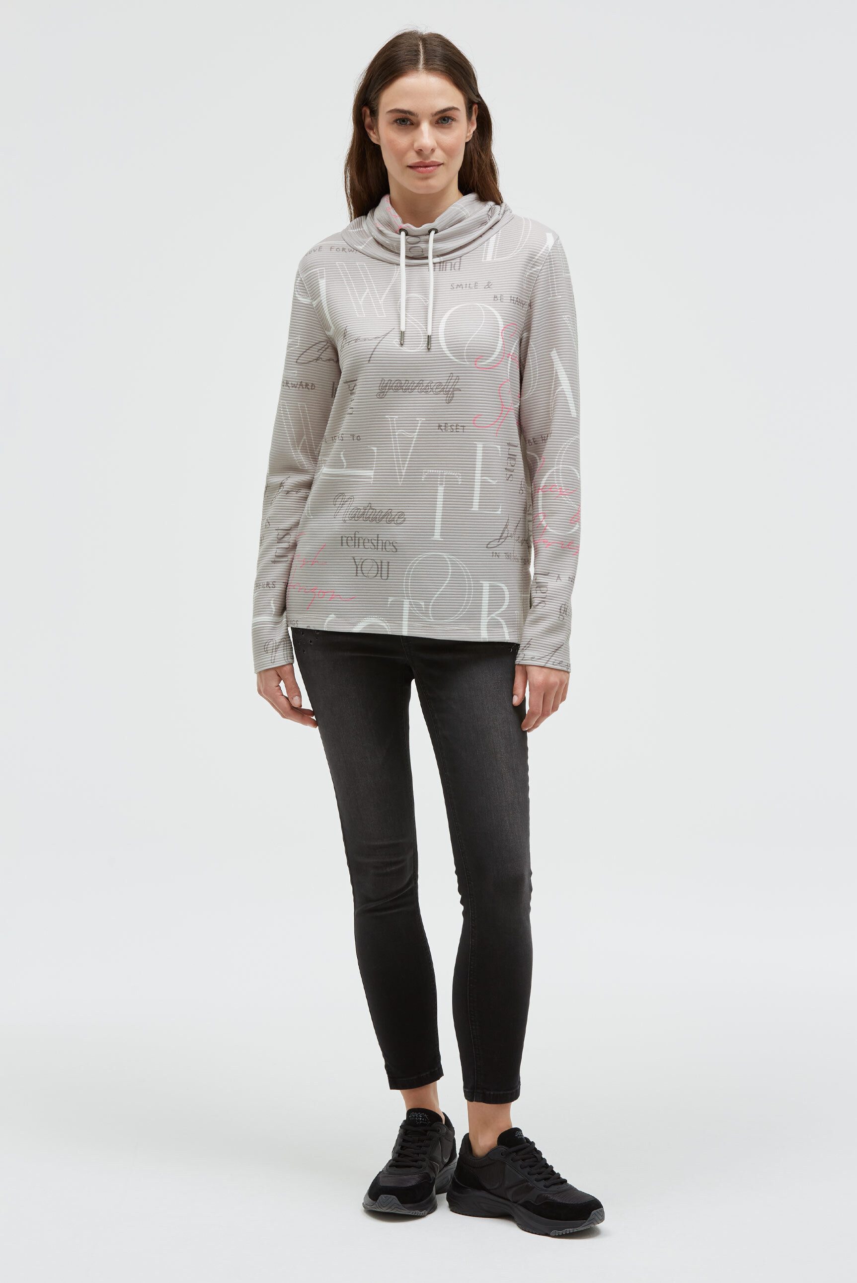 SOCCX Sweater mit Seitenschlitze