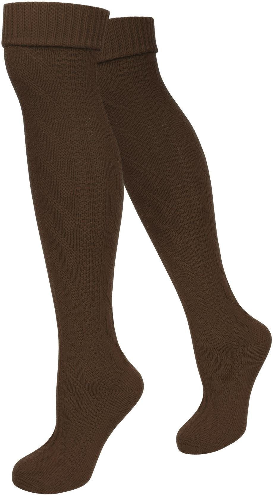 normani Trachtensocken Trachten-Kniestrümpfe (1 Paar) Traditionelles Zopfmu günstig online kaufen