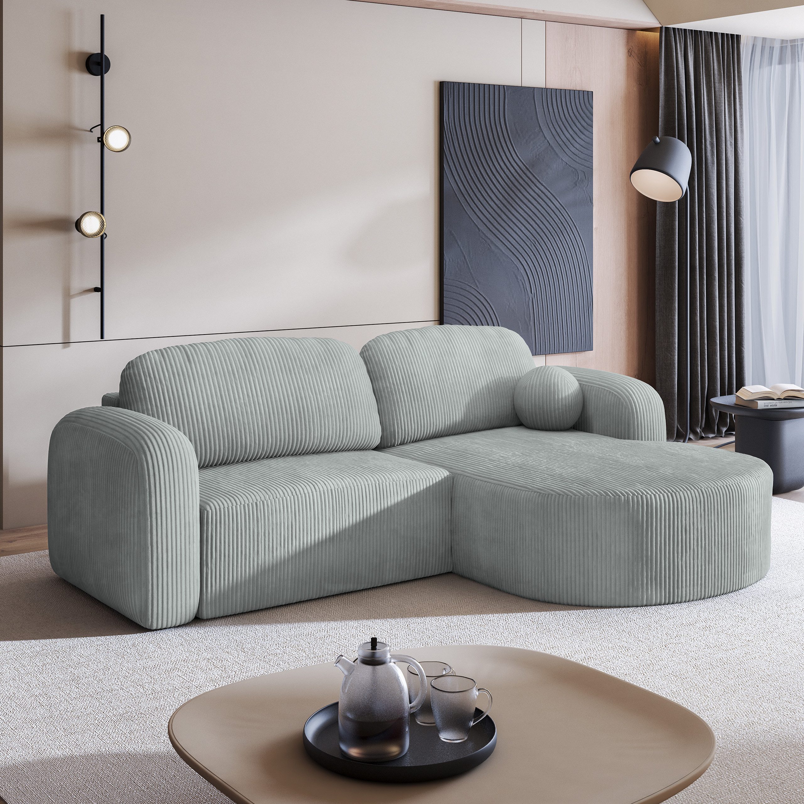 Masseno Ecksofa AMILIA mit Schlaffunktion L-Form, günstig online kaufen
