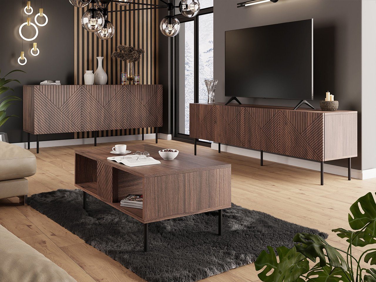 MIRJAN24 Wohnzimmer-Set Art Deco I, (3er-Set, günstig online kaufen
