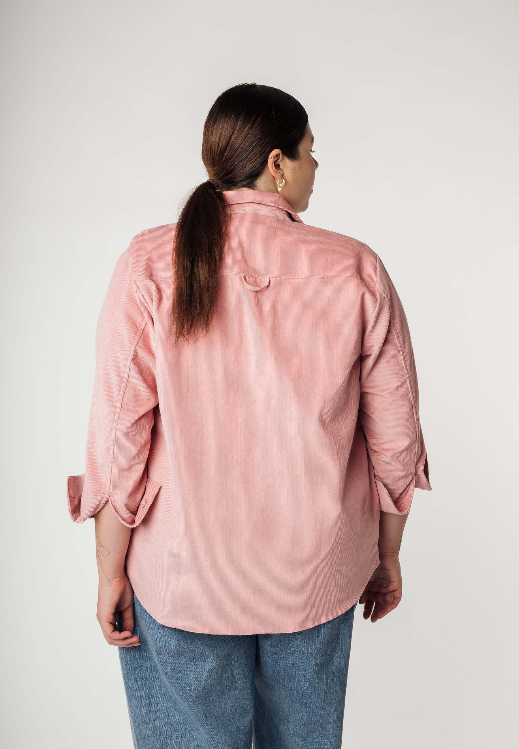 MELA rose Langarmhemd Cord JIYA Overshirt