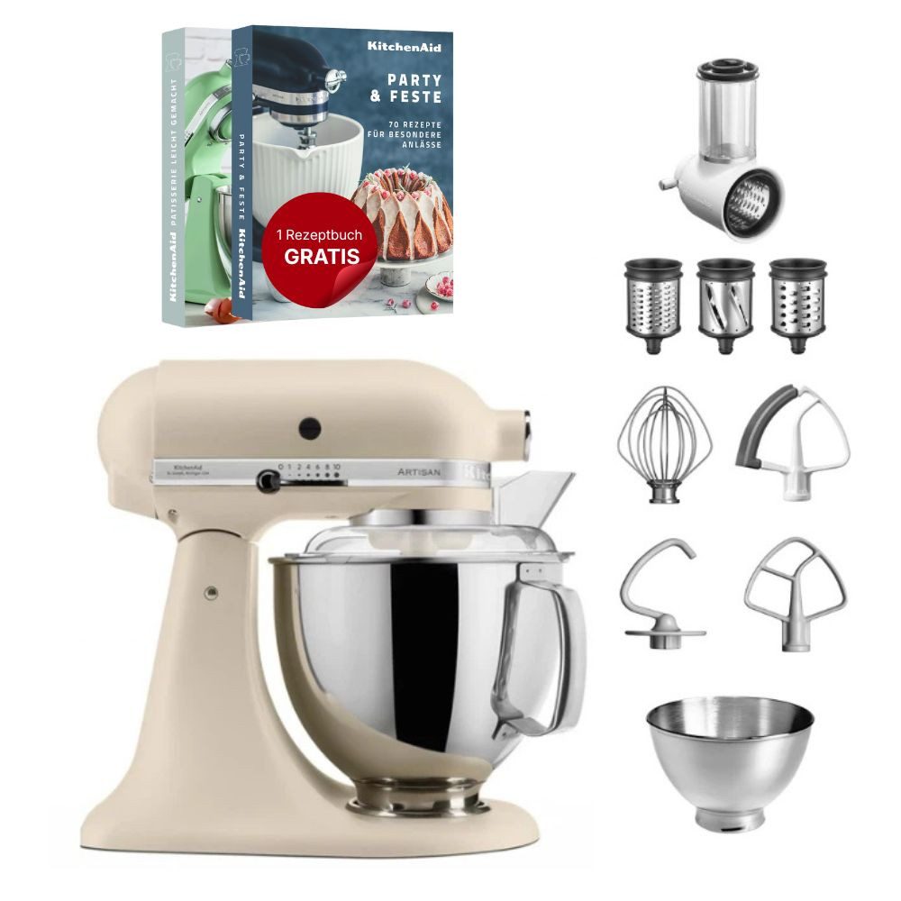 KitchenAid Küchenmaschine KitchenAid 4,8 L 5KSM175 Artisan Küchenmaschine Beginnerset