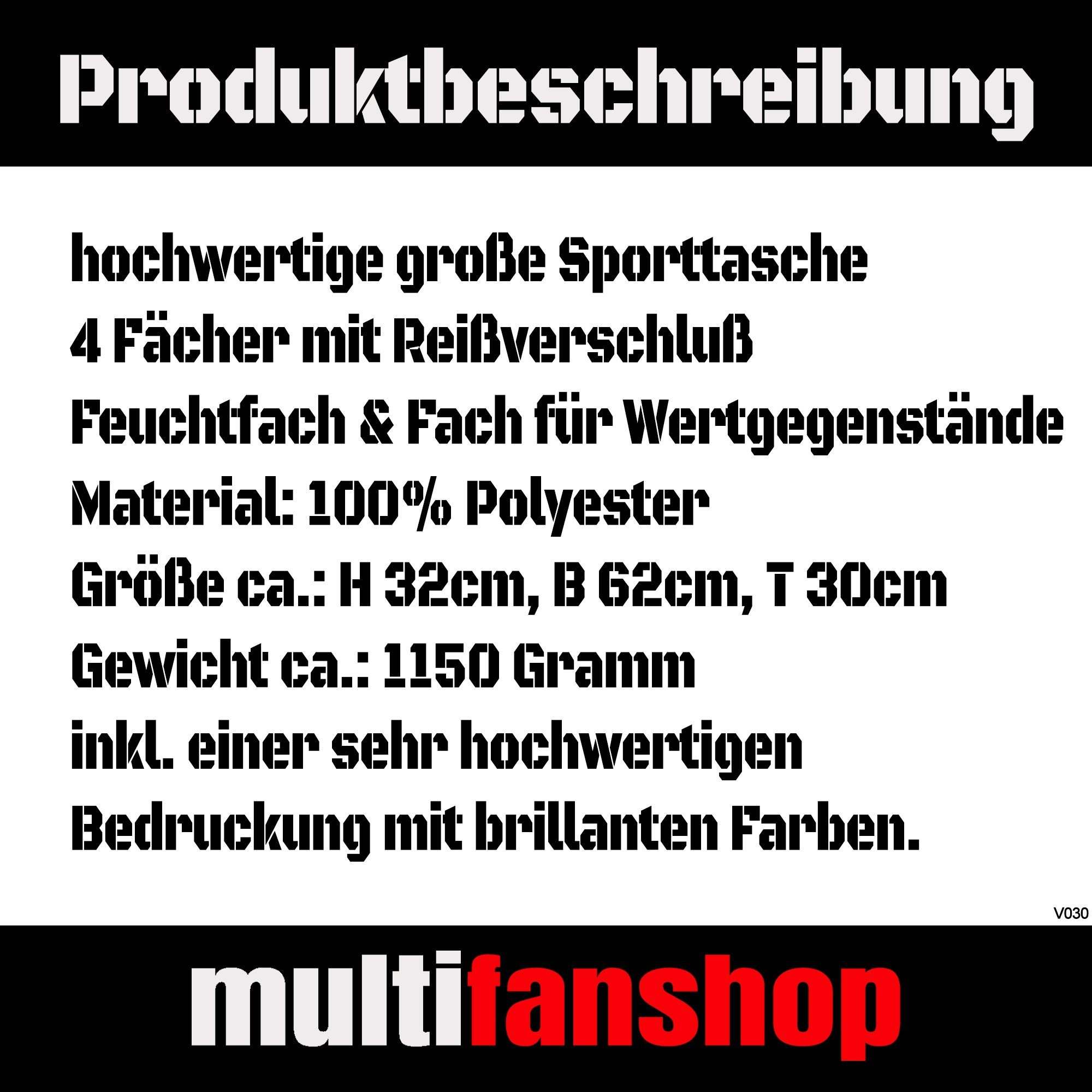 multifanshop Sporttasche Dortmund - Meine Fankurve - Tasche