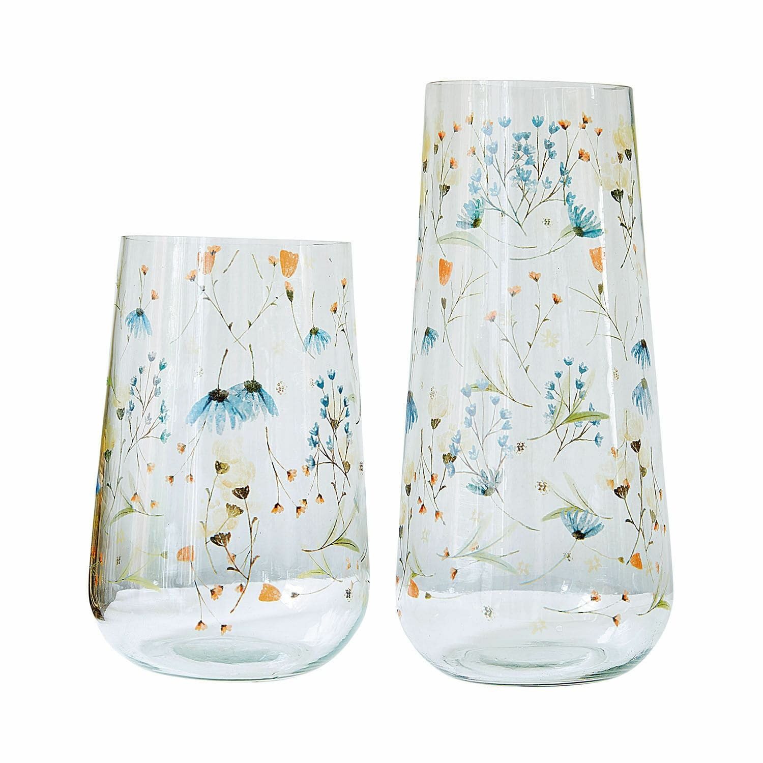 Mirabeau Tischvase Vase 2er Set Nervila klar/bunt