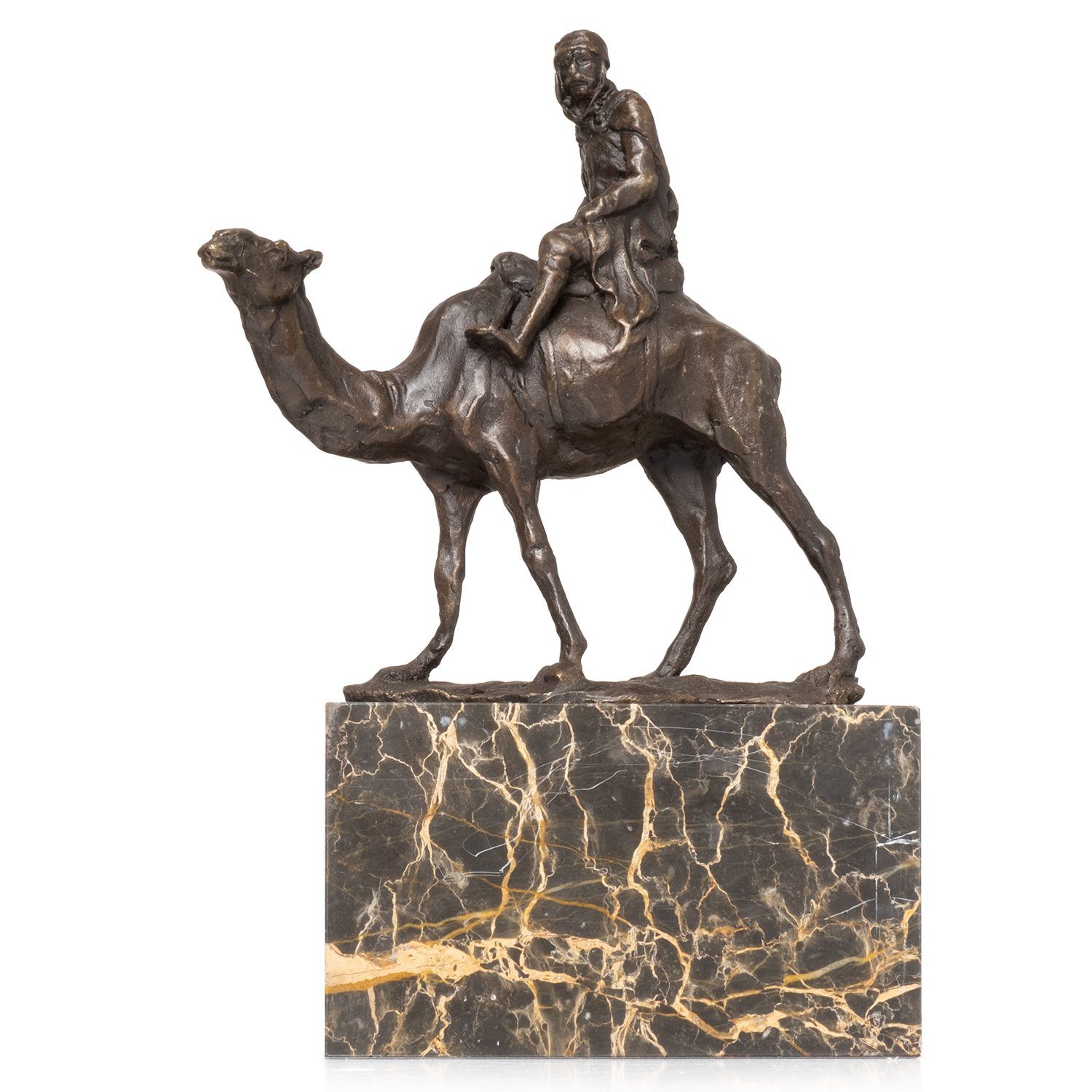 Regal Fiugren Bronzefigur für Reiter, Bronze Kamel und Skulptur Moritz