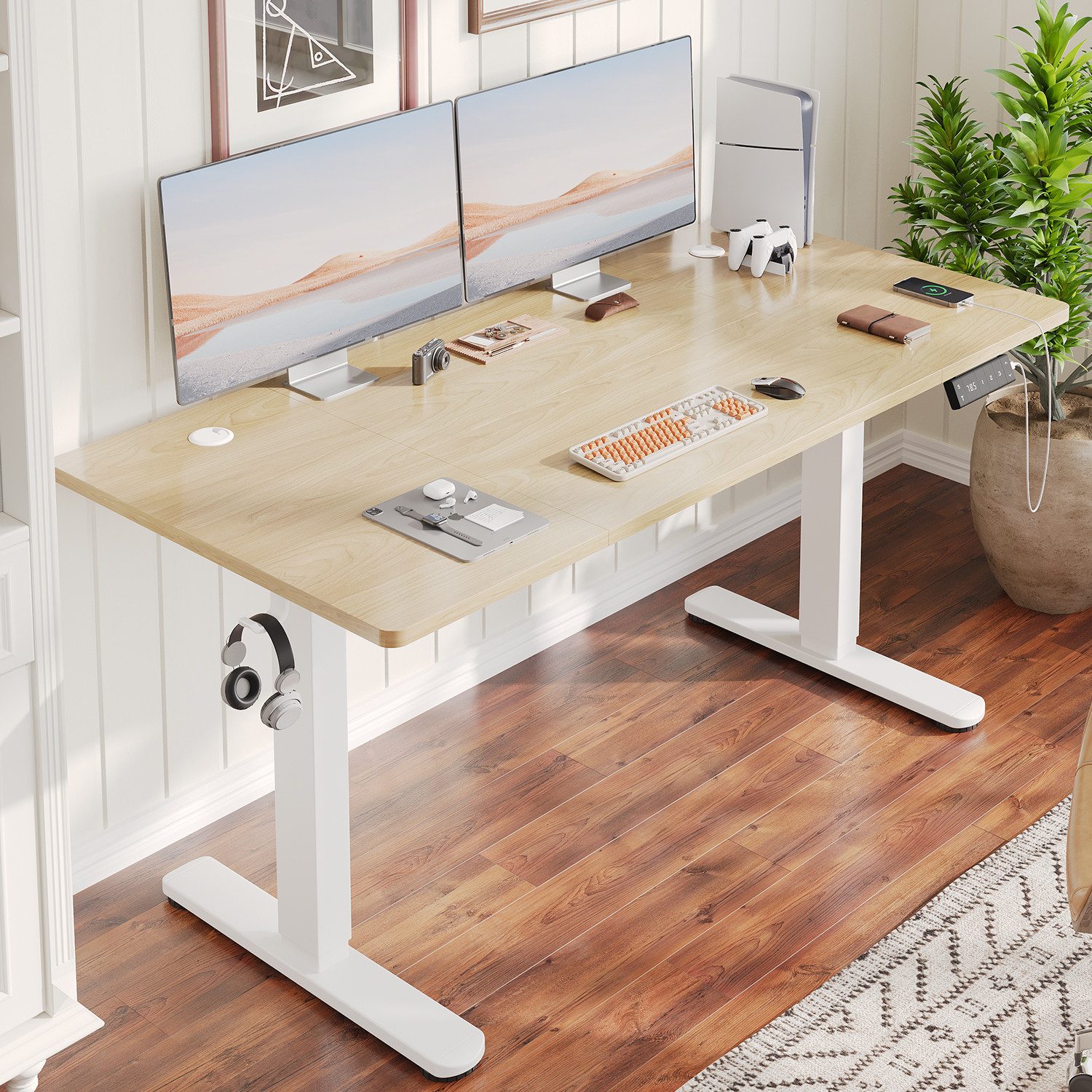 HOMALL Schreibtisch Höhenverstellbarer Schreibtisch mit 3 Höhen-Speicherfun günstig online kaufen