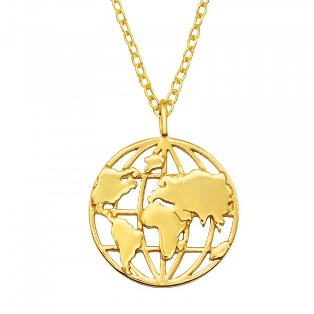 ALEXANDER YORK Kette mit Anhänger WELTKARTE günstig online kaufen