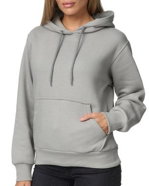 Smith & Solo Kapuzensweatshirt Hoodie Damen Kapuzenpullover (1-tlg) mit Kangurutasche, mit Kapuze, Slim Fit