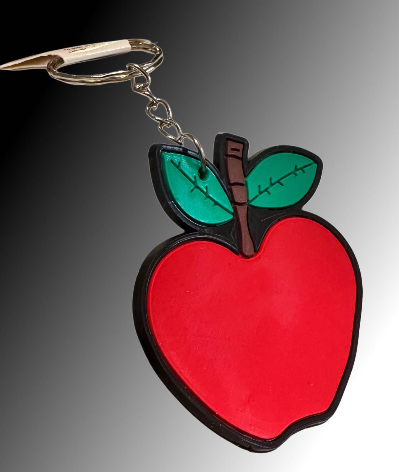 Whitehouse Leisure International Ltd Schlüsselanhänger Schlüsselanhänger Kinder Mini Anhänger keychain Apfel, Schlüsselanhänger Food Essen Lebensmittel Geschenk Hund Frau Herren