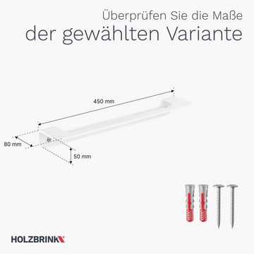 HOLZBRINK Handtuchhalter HLW Handtuchstange massiv Industriestahl pulverbeschichtet, pulverbeschichtet, Industriestahl, massive Ausführung