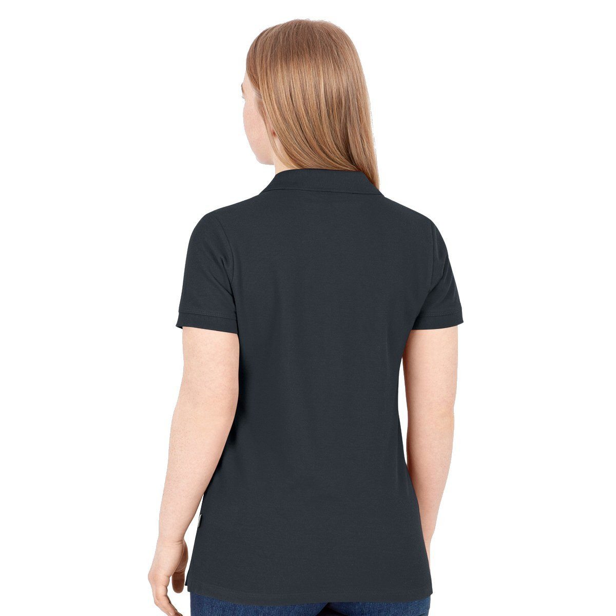 Jako Poloshirt Organic Pique (Bio-Baumwolle, 200g/m2) anthrazit/grau Damen