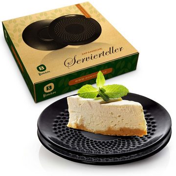 Bonvivre Dessertteller, Dessertteller aus emailliertem Gusseisen Ø 15 cm - 2er Set