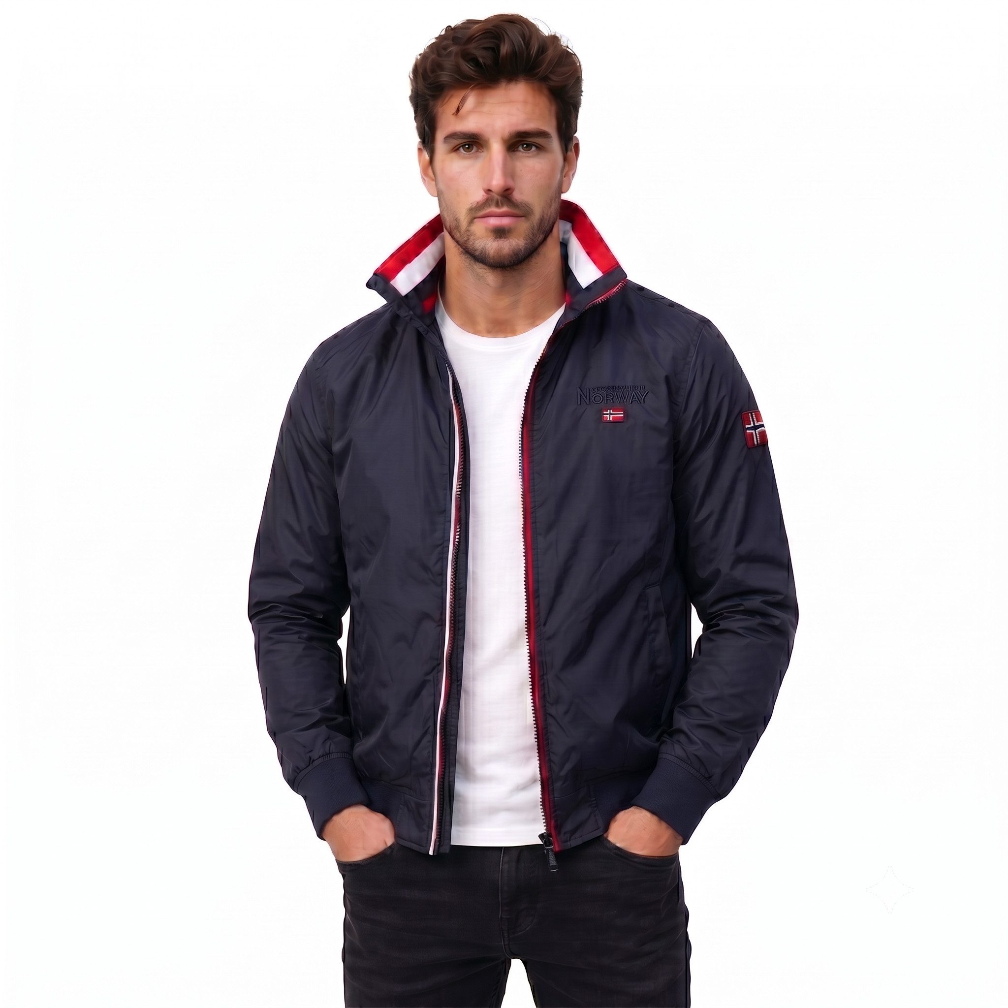 Geographical Norway Steppjacke Herren leichte Übergangsjacke, wasserabweisend Herbst & Frühling