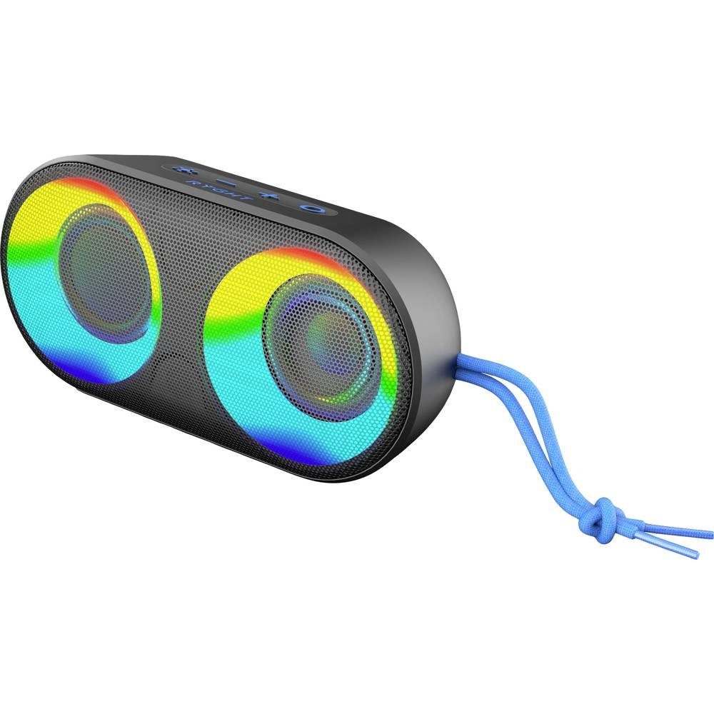 RYGHT Bluetooth® RGB Lautsprecher Bluetooth-Lautsprecher (Freisprechfunktion, staubfest, tragbar, Wasserfest)