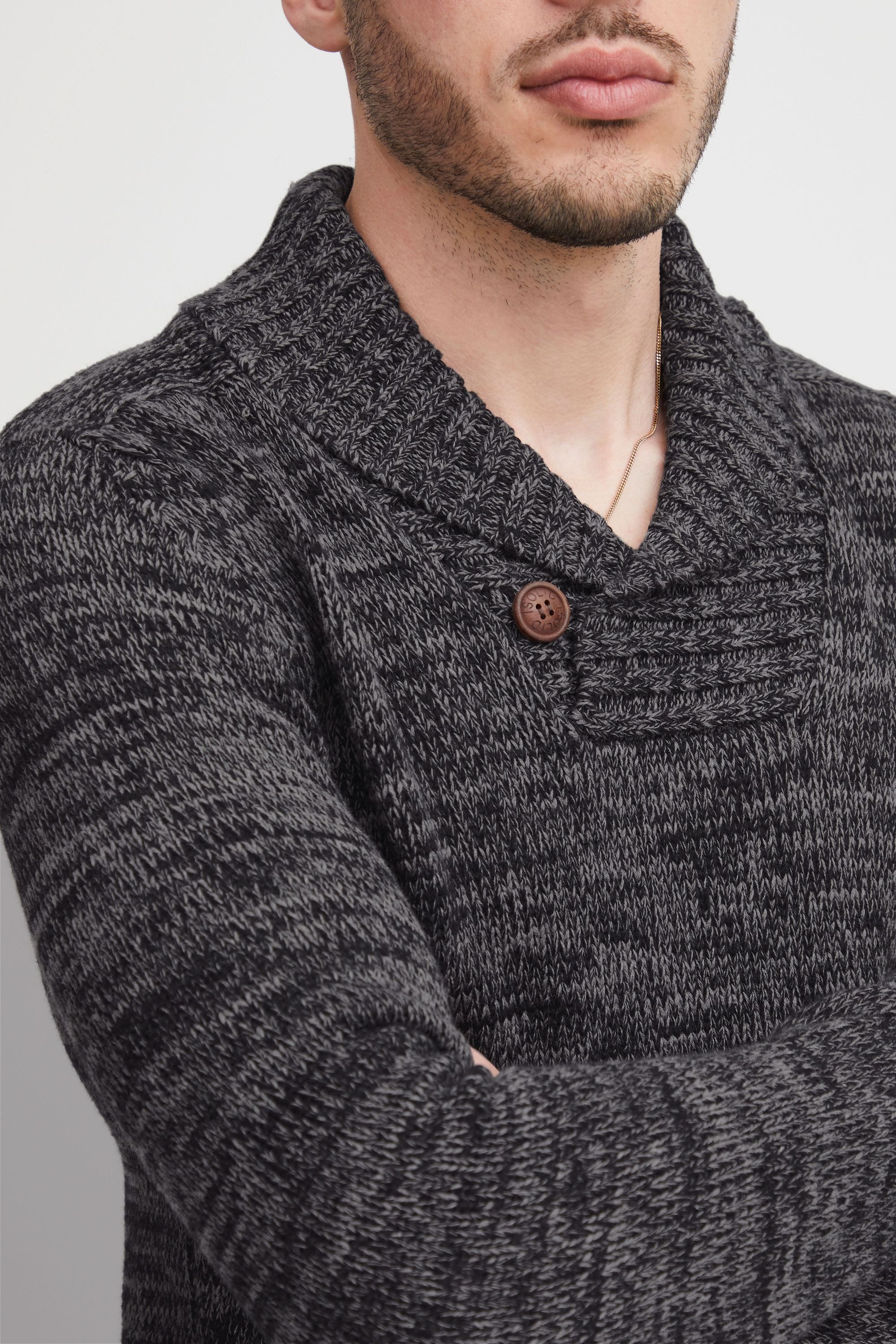 !Solid Strickpullover SDPhil Strickpulli in Melange-Optik