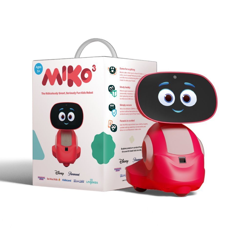 Lernroboter, Lernspielzeug Miko MIKO rot 3, Learning-KI Deep