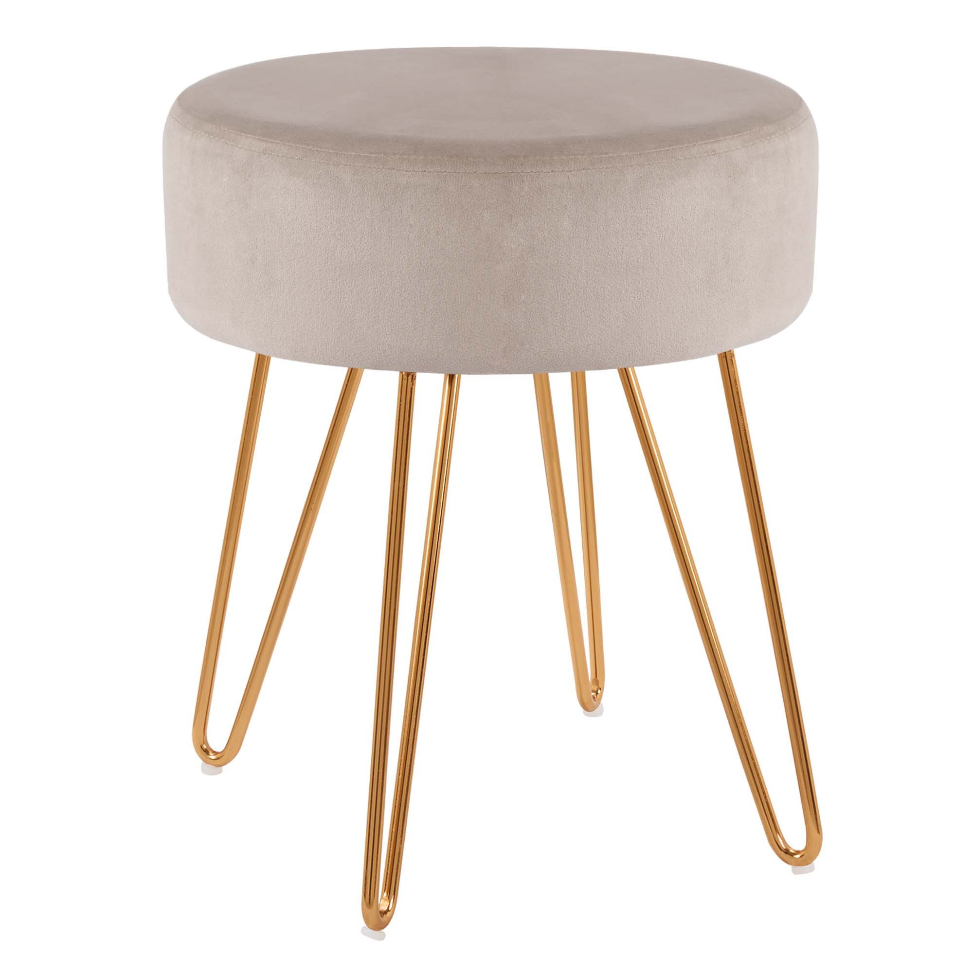 Duhome Hocker, Sitzhocker Rund Hocker Samt günstig online kaufen