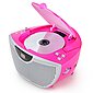 BigBen Stereoanlage (Tragbarer CD-Player Musik Stereo Anlage Sound Hi-Fi Boombox Radio pink BigBen CD55 Kids), Bild 6