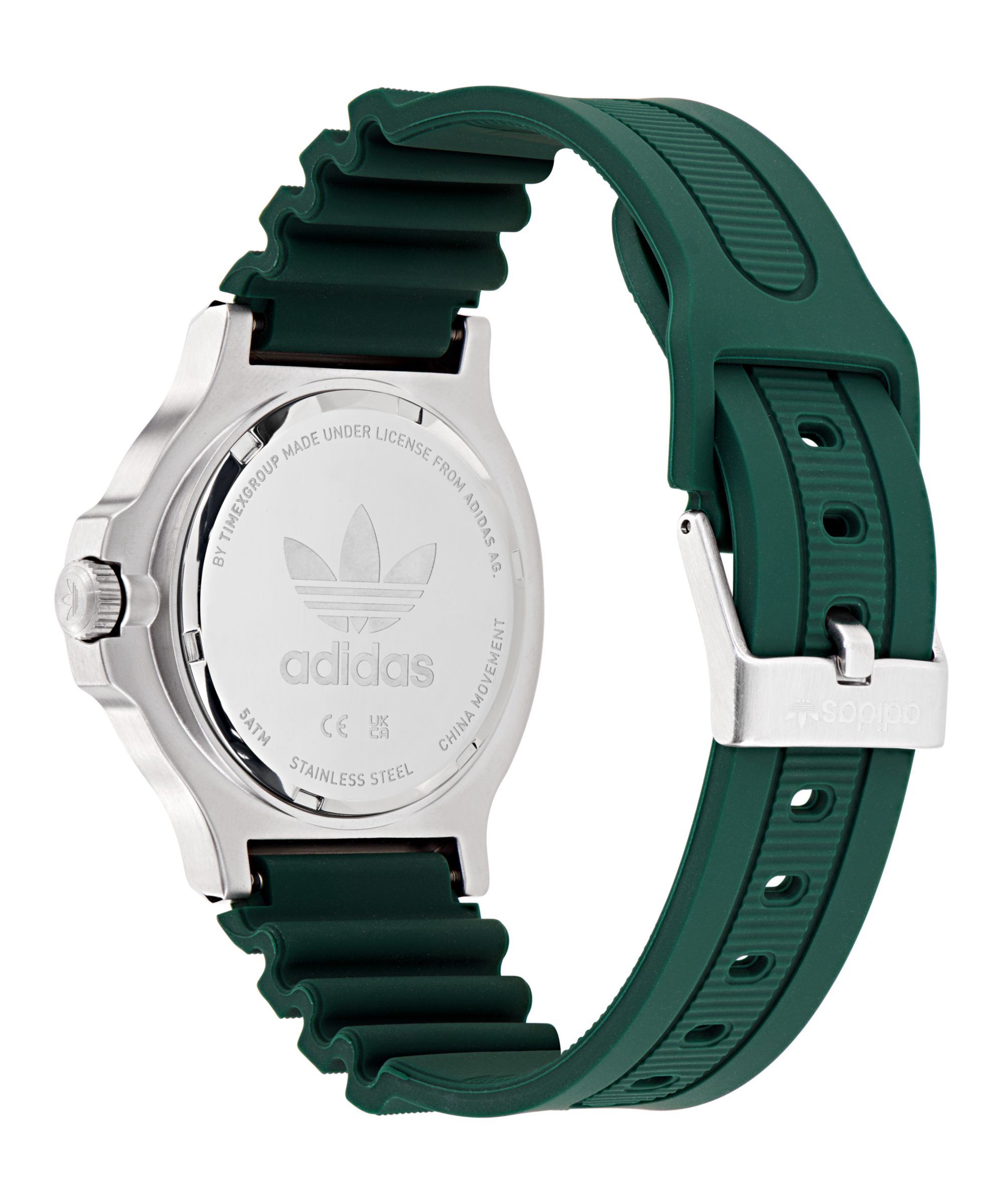adidas Originals Quarzuhr EXPRESSION THREE AOFH255012I, Armbanduhr, Herrenuhr, Damenuhr, Silikonarmband, Leuchtzeiger