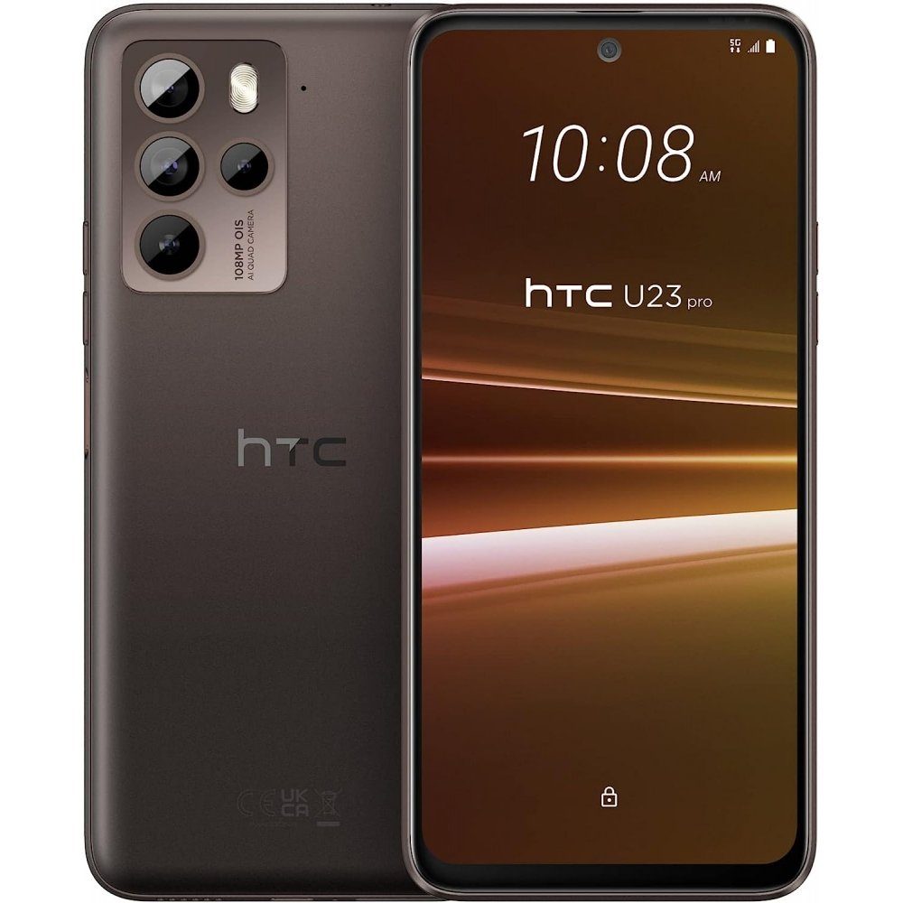 HTC U23 Pro 5G 256 GB / 12 GB - Smartphone - coffee black Smartphone (6,7  Zoll, 256 GB Speicherplatz), Quad-Kamera: 108MP + 8MP + 5MP + 2MP