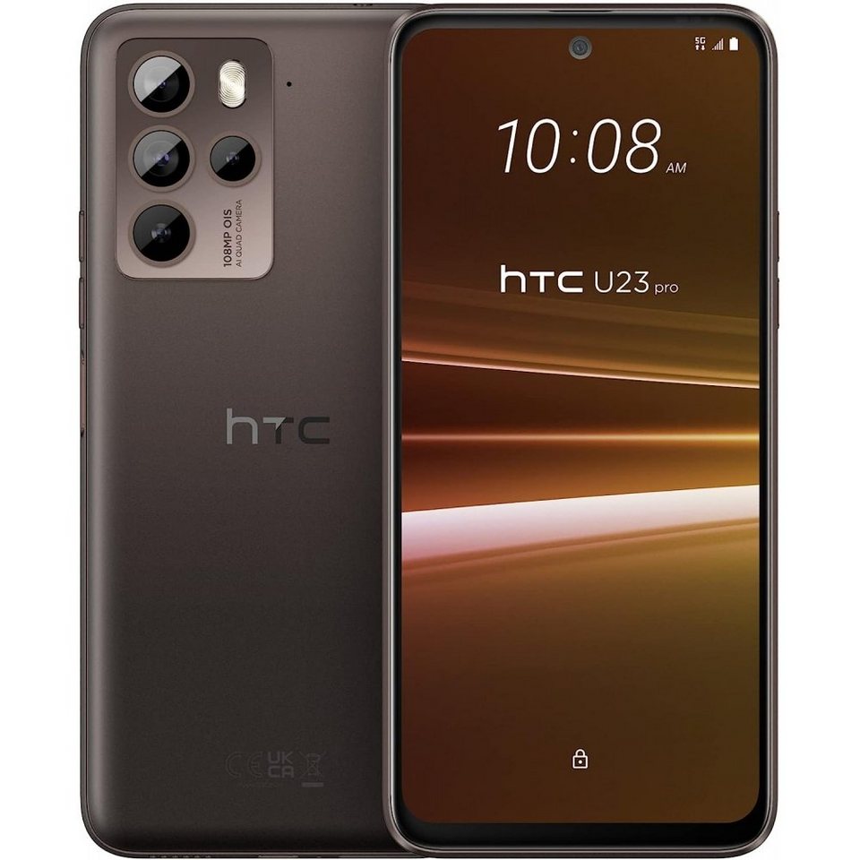 HTC U23 Pro 5G 256 GB / 12 GB - Smartphone - coffee black Smartphone (6,7  Zoll, 256 GB Speicherplatz), Quad-Kamera: 108MP + 8MP + 5MP + 2MP