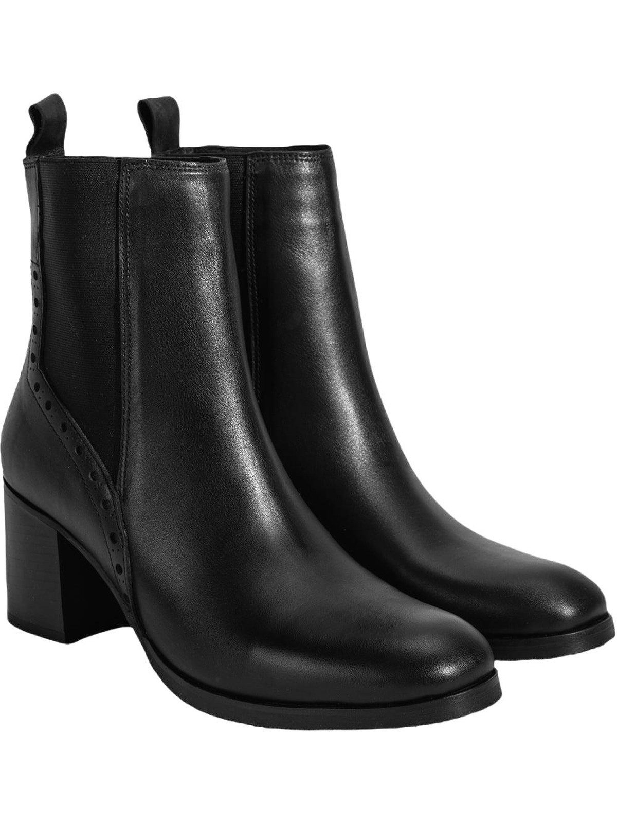 Desa Damen-Ankle-Boots – Obermaterial aus Wildleder, Blockabsatz, elas Stiefel