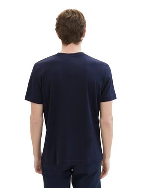 TOM TAILOR Print-Shirt aus atmungsaktiver weicher Baumwolle