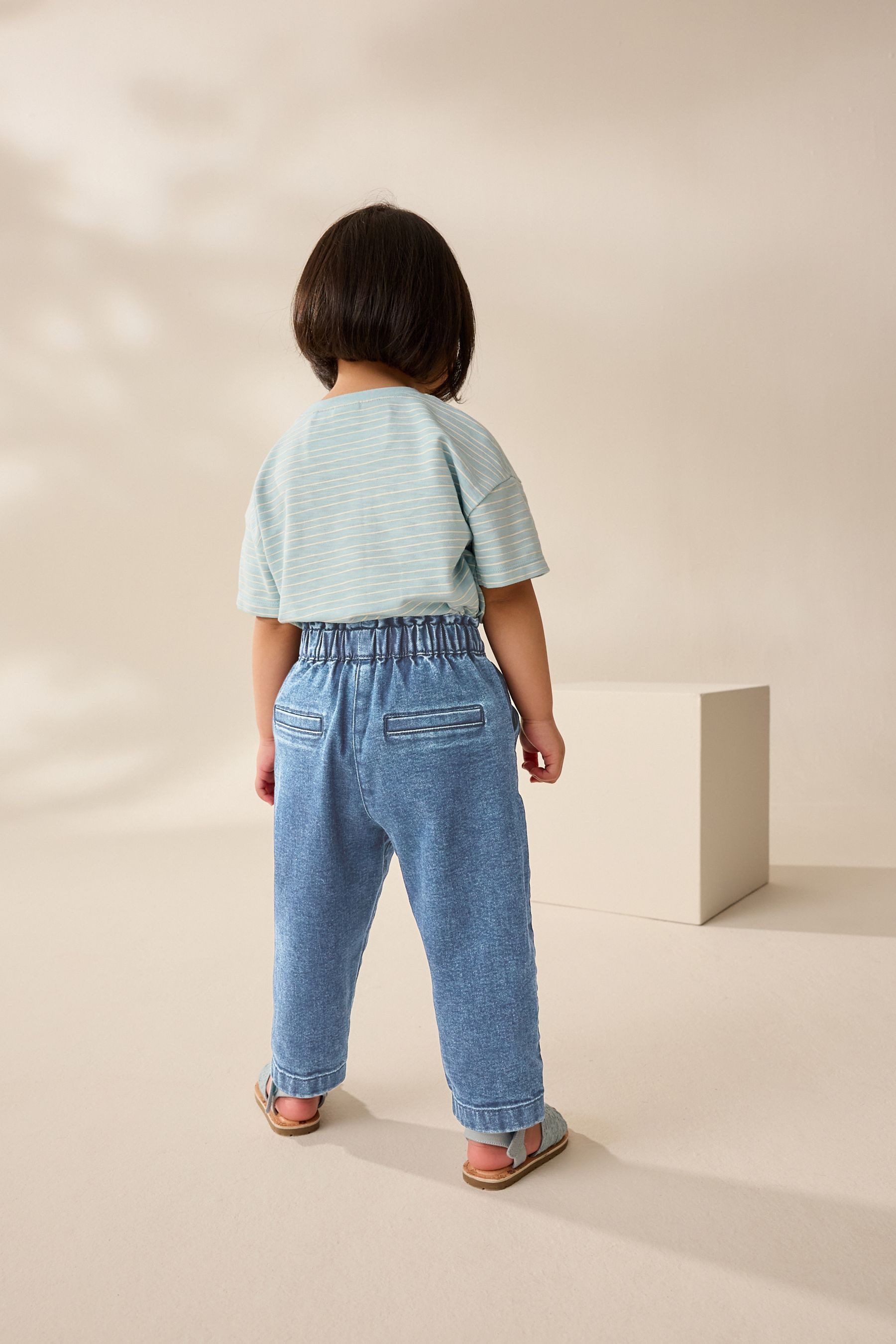 Next Schlupfjeans Jeans mit Bindegürtel (1-tlg)