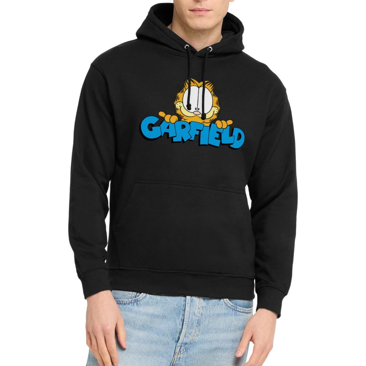 Spreadshirt Hoodie Garfield Gesicht Logo Unisex Hoodie (1-tlg)