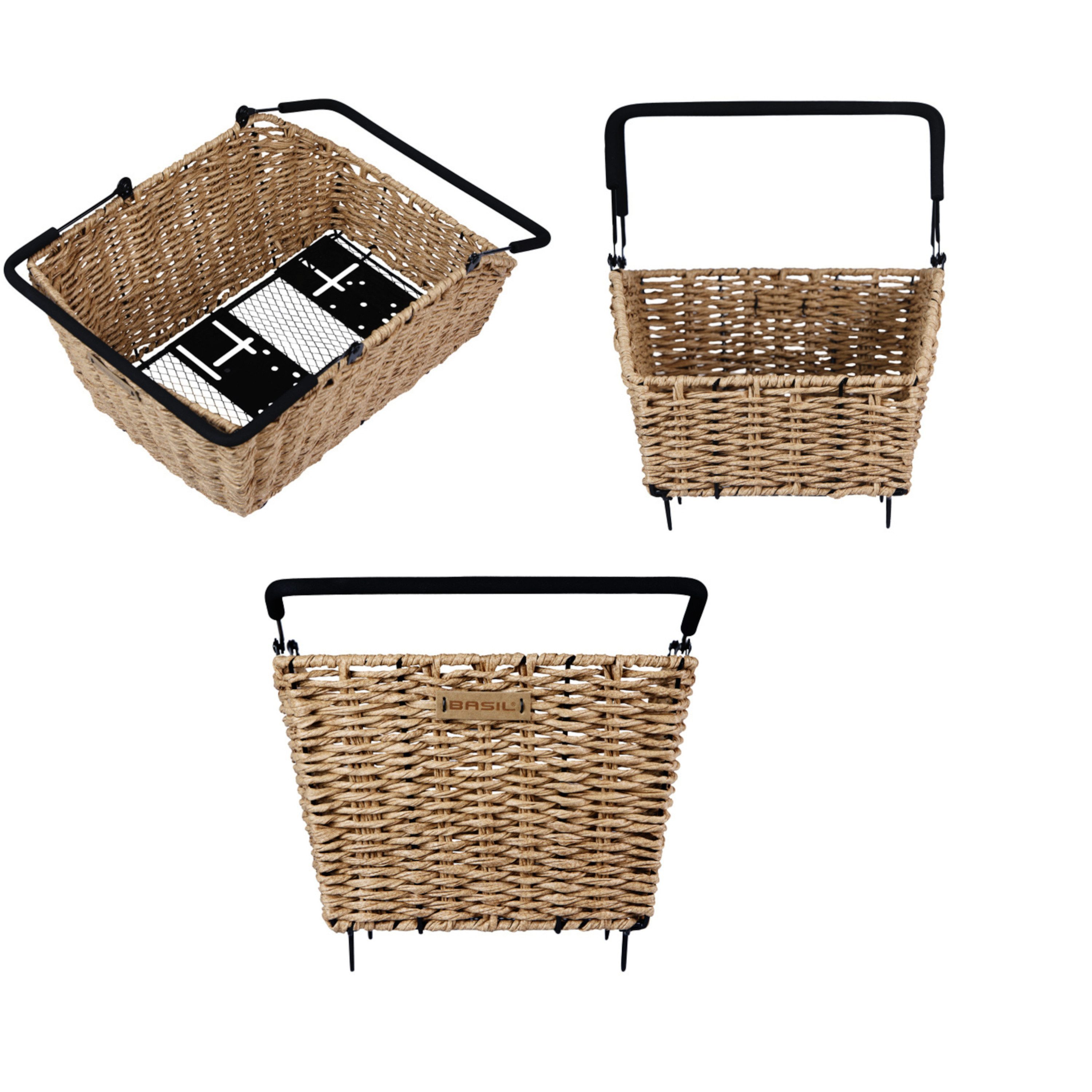 Basil Fahrradkorb Cento Rattan Look Multi günstig online kaufen