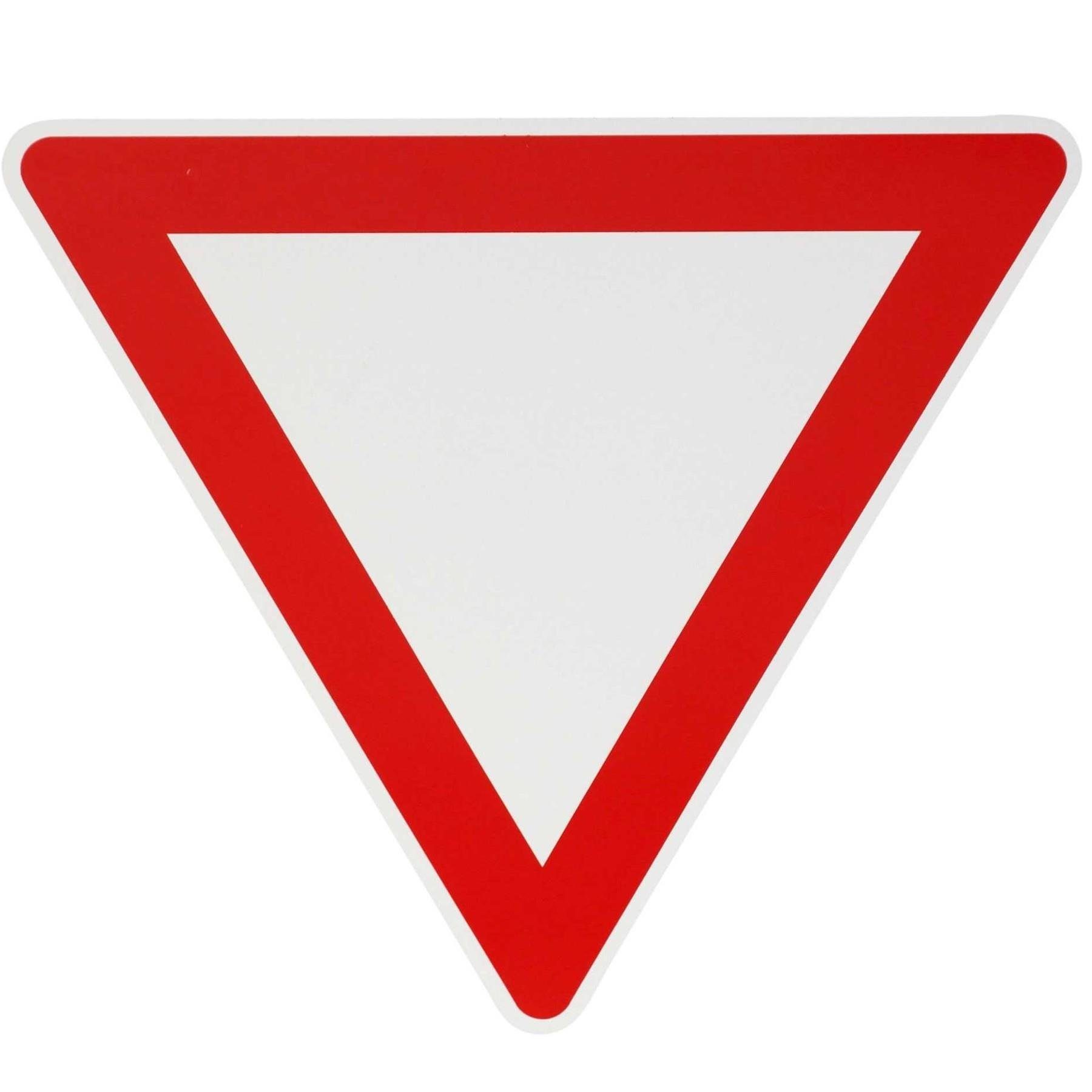 BauSupermarkt24 Verkehrsschild Original Verkehrszeichen Nr. 205 " Vorfahrt gewähren "
