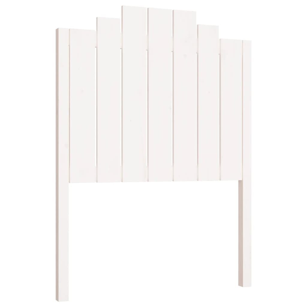 vidaXL Bett, Kopfteil Weiß 81x4x110 cm Massivholz Kiefer günstig online kaufen