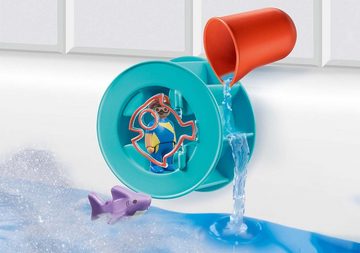 Playmobil® Konstruktions-Spielset Wasserwirbelrad mit Babyhai (70636), Playmobil 123 - Aqua, (6 St), Made in Europe