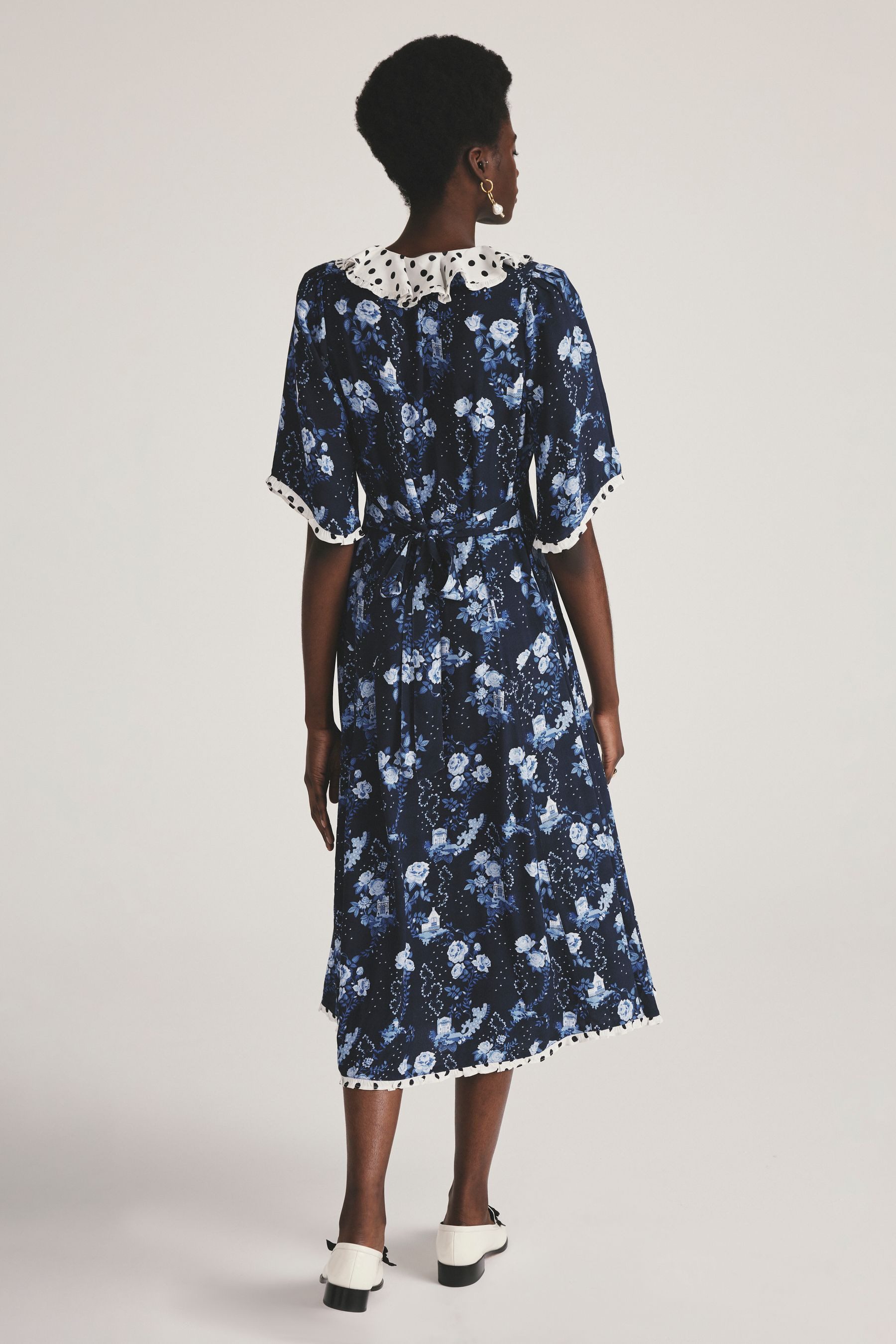 Cath Kidston Druckkleid Cath Kidston® durchgeknöpftes Kleid (1-tlg)