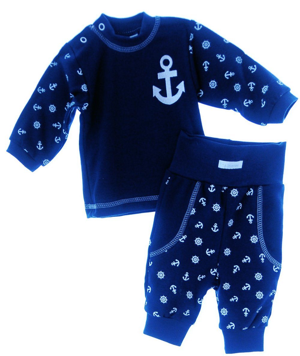 La Bortini Langarmshirt & Hose Baby Anzug 2Tlg 62 68 74 Longsleeve und Hose weich und gemütlich | Shirt-Sets