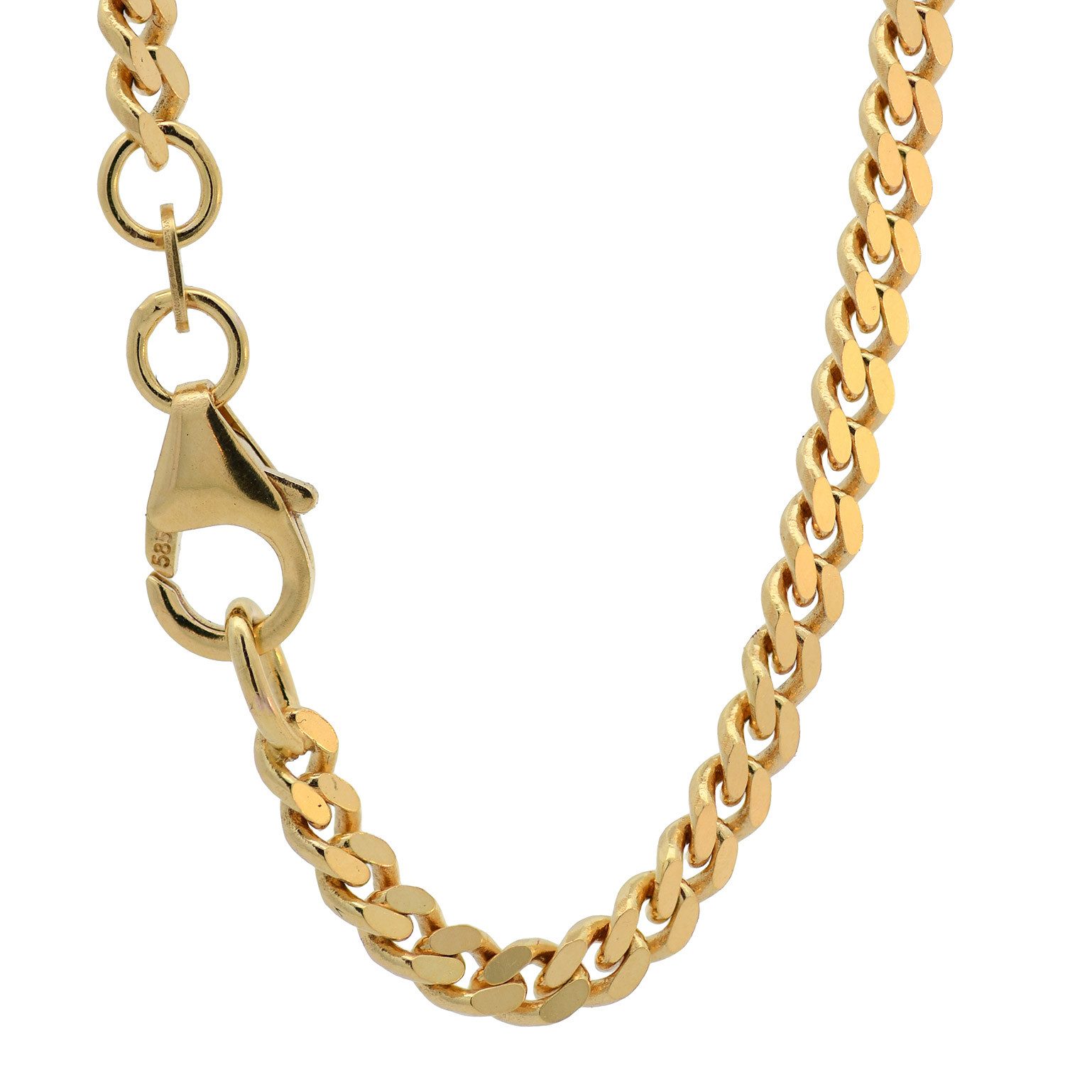 HOPLO Panzerkette Goldkette Panzerkette Länge 21cm - Breite 3,4mm - 585-14 günstig online kaufen