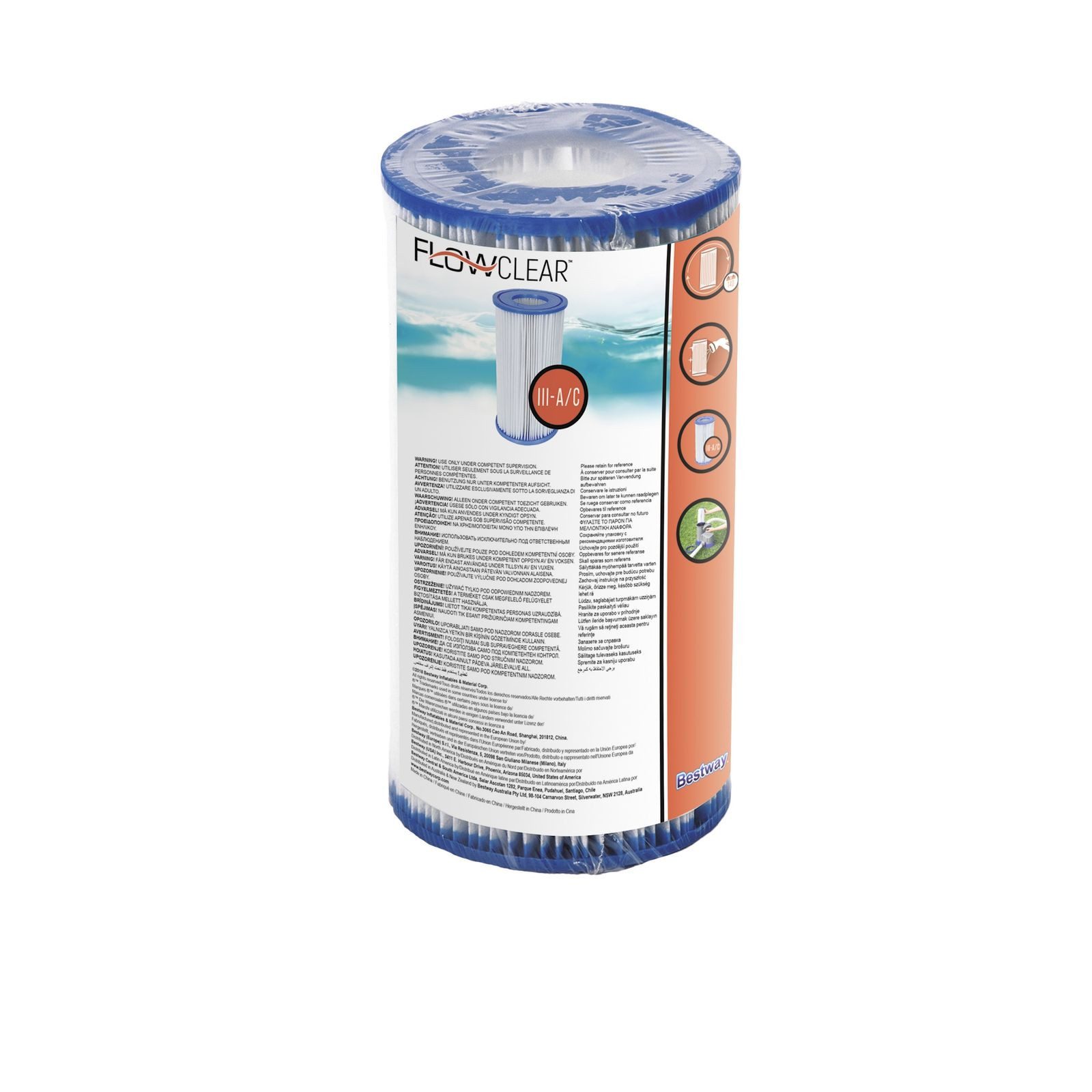 Bestway Pool-Filterkartusche 4er Set Bestway Filterkartusche Gr. III Pumpenfilter