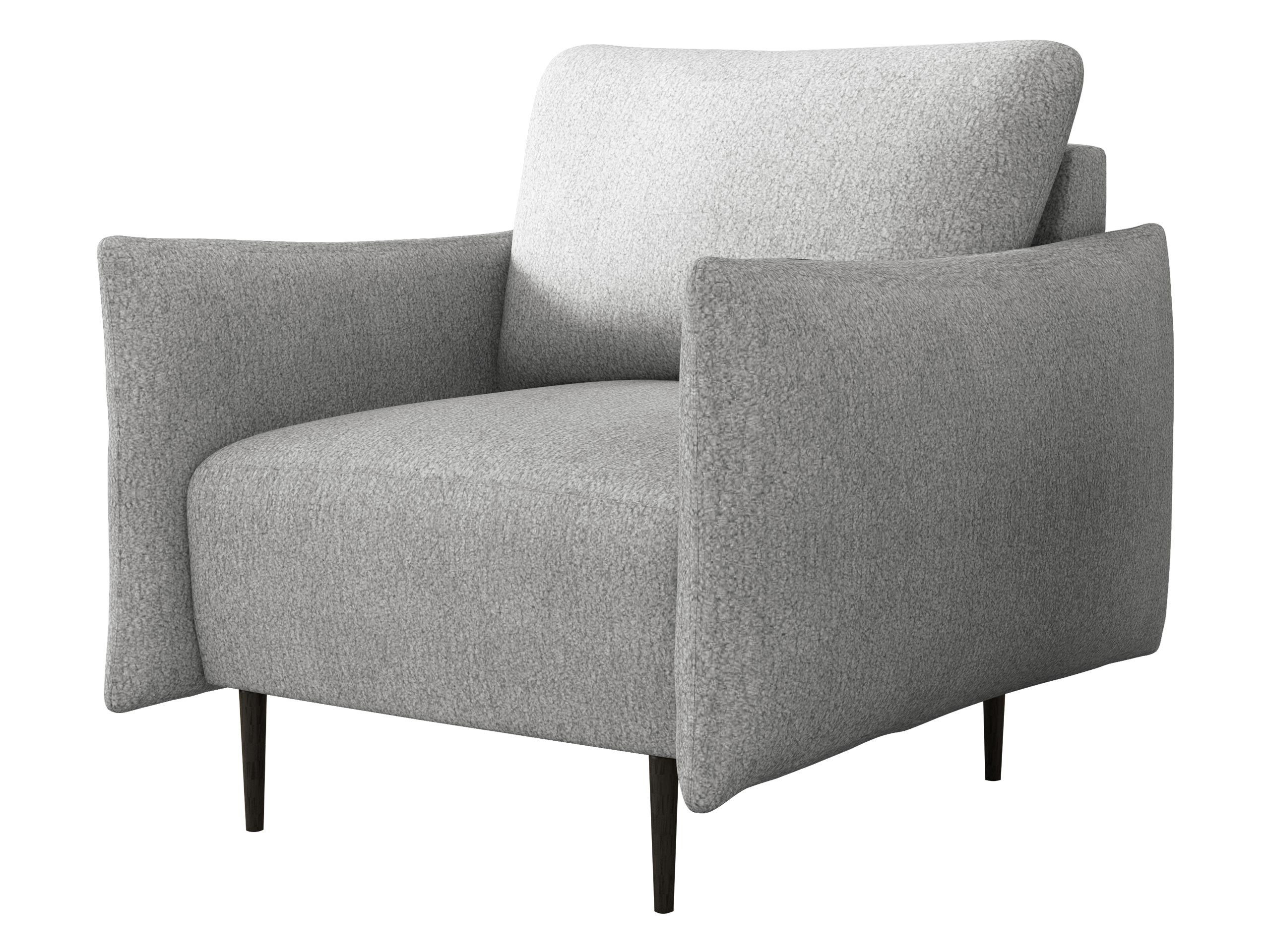 MIRJAN24 Sessel Lambi, Schwarze Metallfüße, 98x90x85 günstig online kaufen