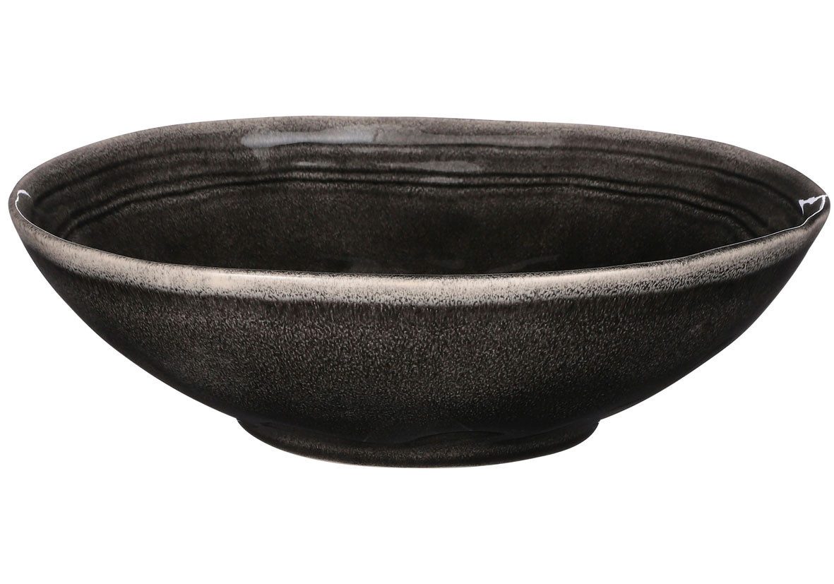 Mica Decorations Dekofigur Mica Schale Tabo schwarz, Ø 30,5 cm x 9 cm