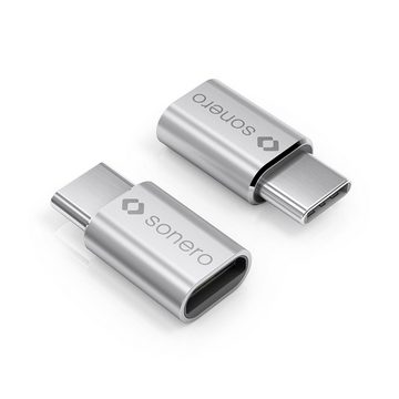 sonero Sonero U-A110 USB-Adapter (USB-C Stecker auf Micro USB-Buchse) alu/sil USB-Kabel