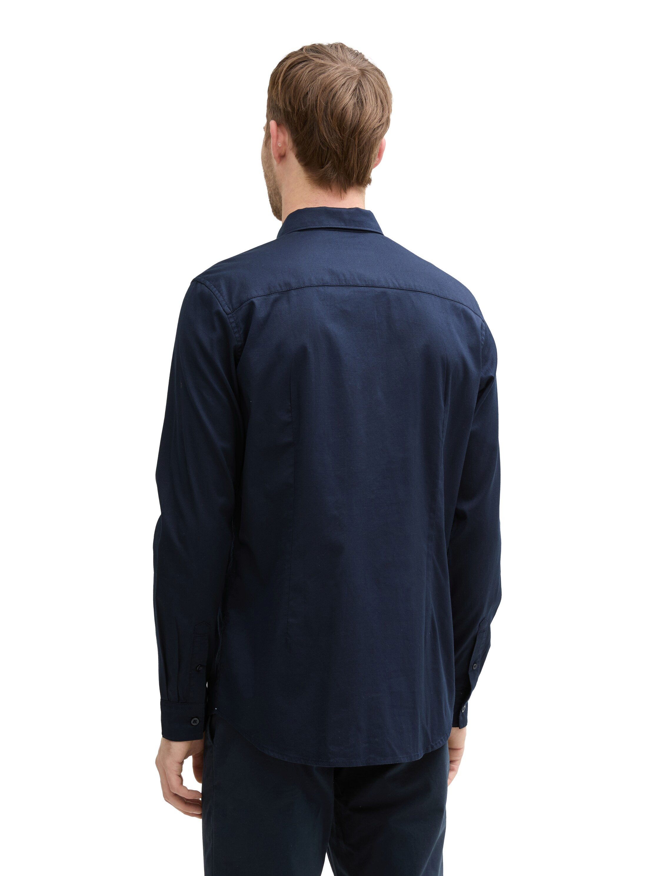 TOM TAILOR Langarmhemd mit Logo Stickerei günstig online kaufen