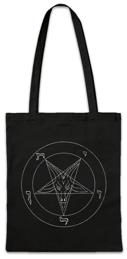 Beuteltasche Sigil Of Baphomet Stofftasche Aleister Pentagram Religion 666 Satan
