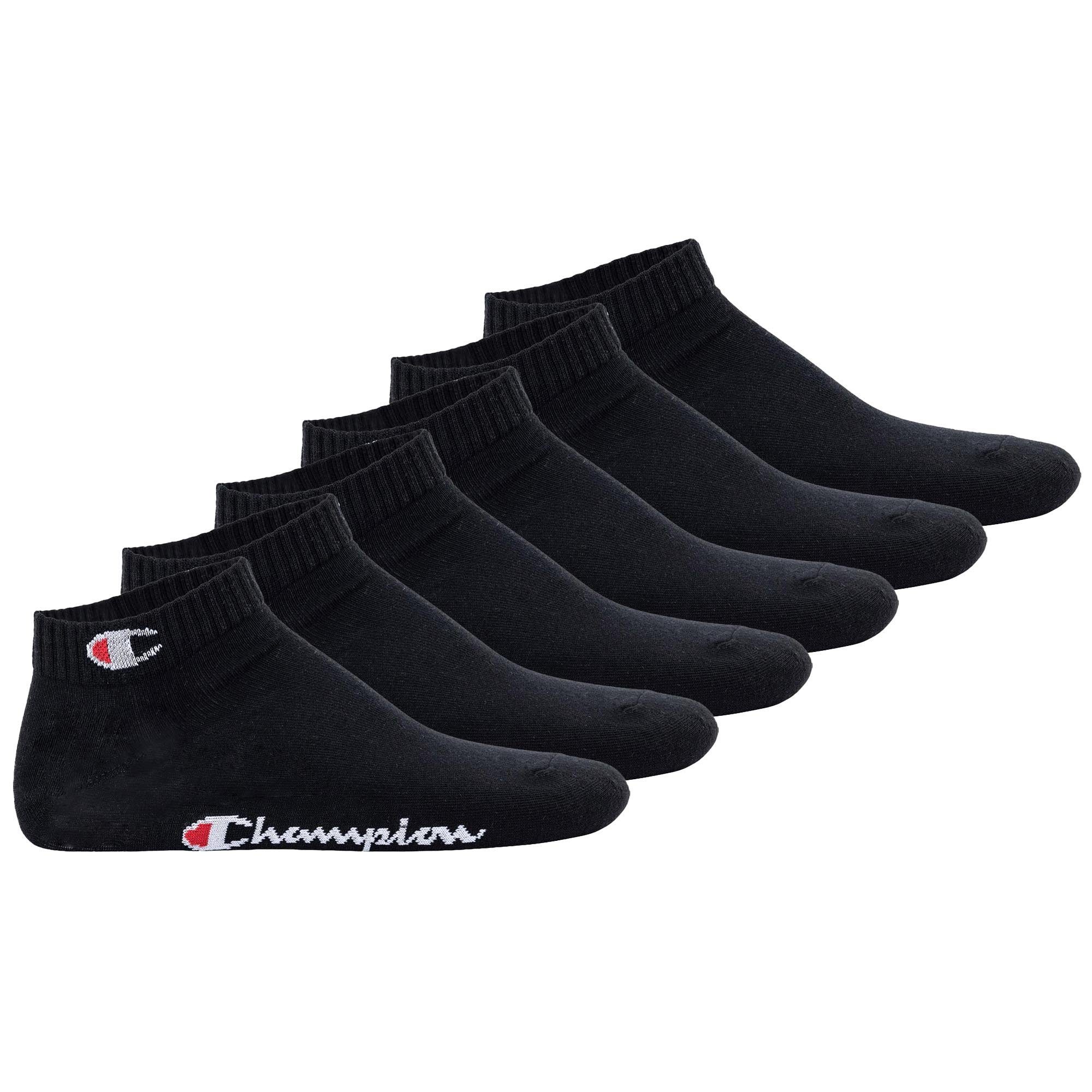 Champion Sportsocken Unisex Socken, 6 Paar - Crew Socken Basic Schwarz