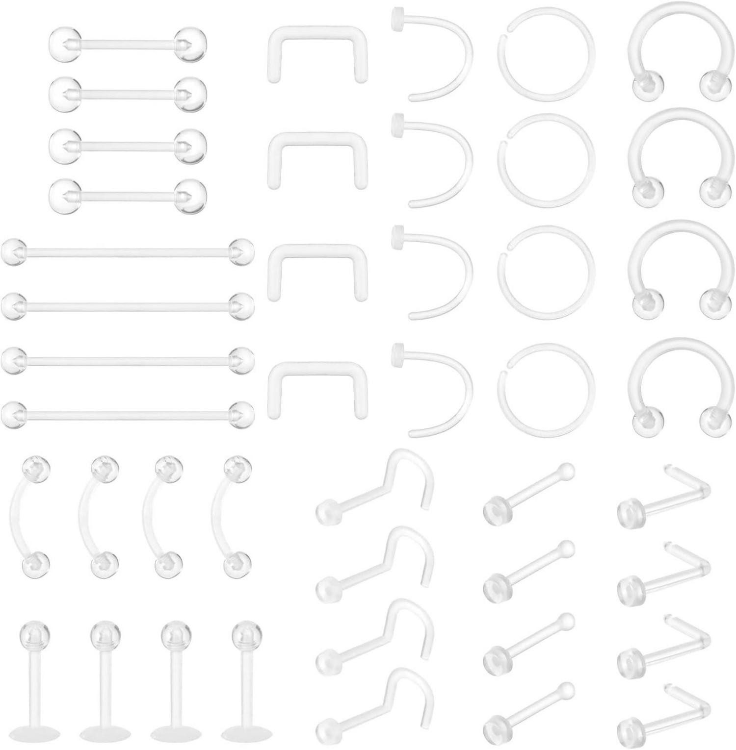 LuxusKollektion Piercing-Set 44er Set Plastik Piercings günstig online kaufen
