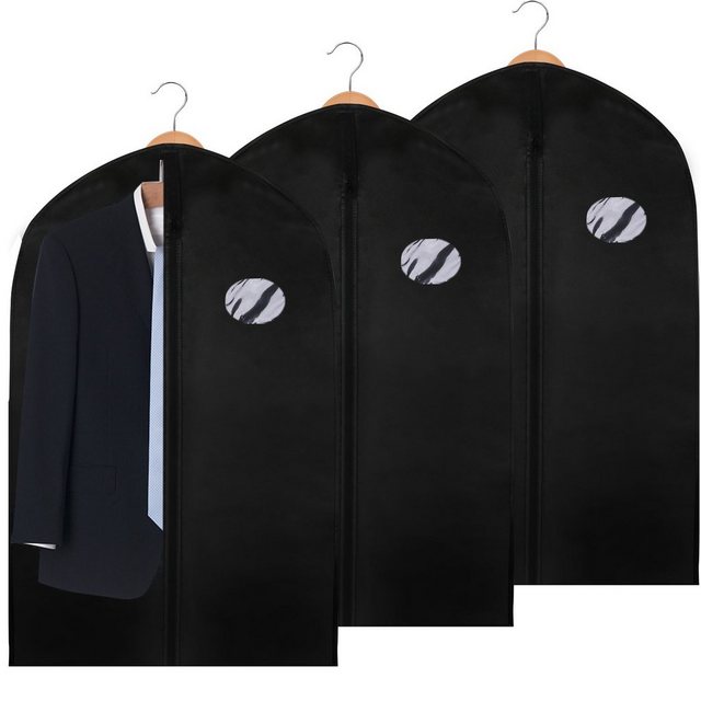 Clanmacy Kleidersack “3-5St. Kleidersack mit Schuhtasche Kleiderhülle Schutzhülle 100 x 60 cm 128 x 60 cm 150 x 60 cm”