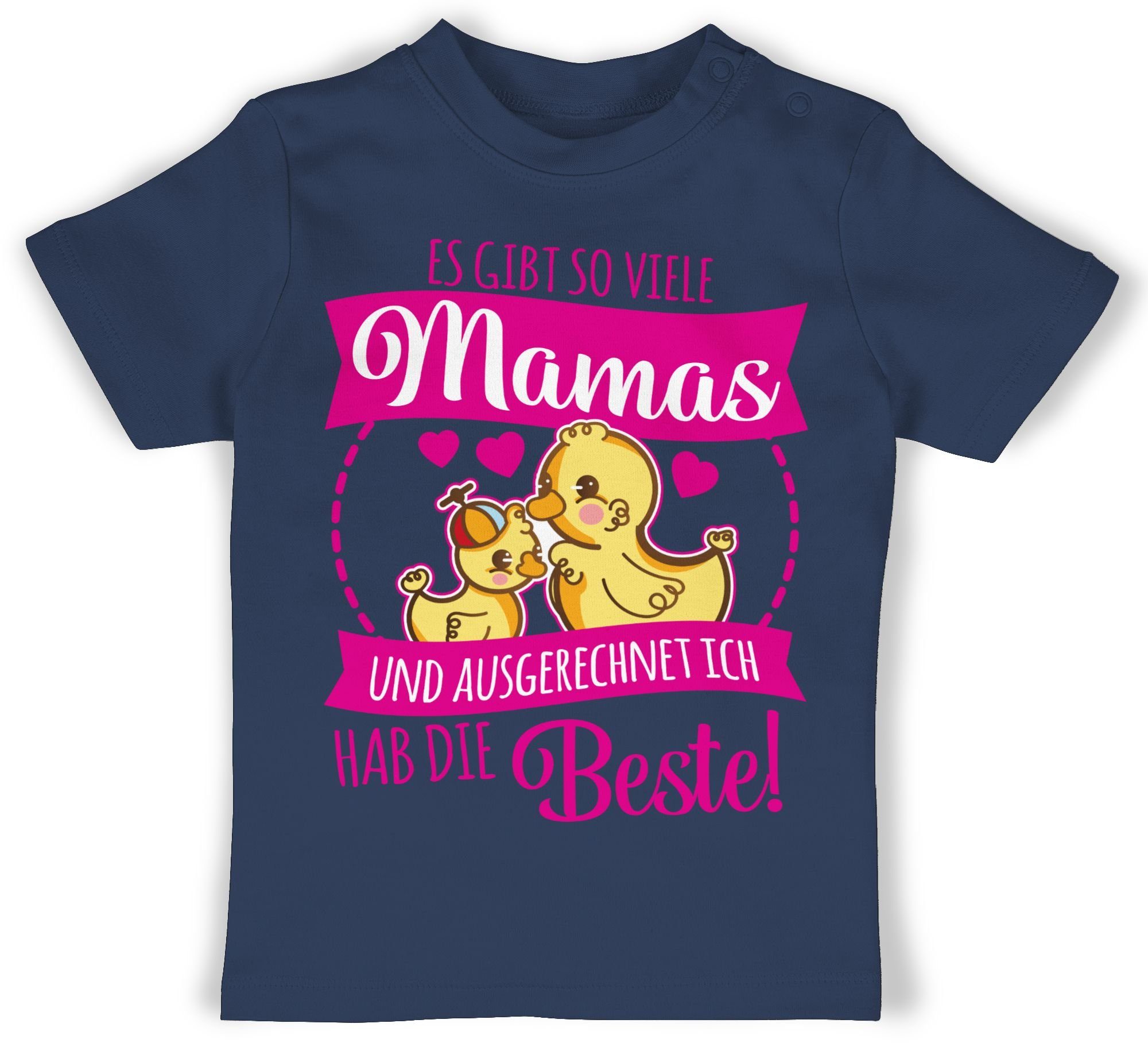 Shirtracer T-Shirt Es gibt so viele Mamas - Ich hab die Beste Muttertagsgeschenk 2 Navy Blau