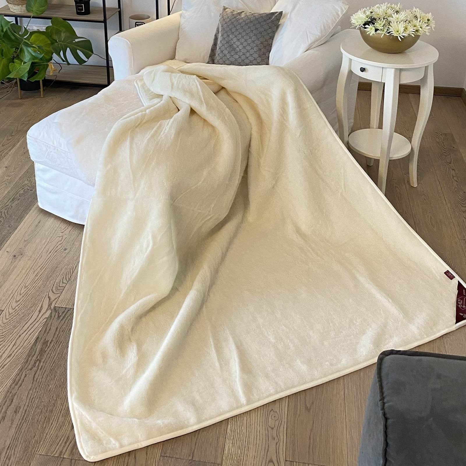 Wolldecke, Hollert, Kaschmir Prestige Kuscheldecke Tagesdecke