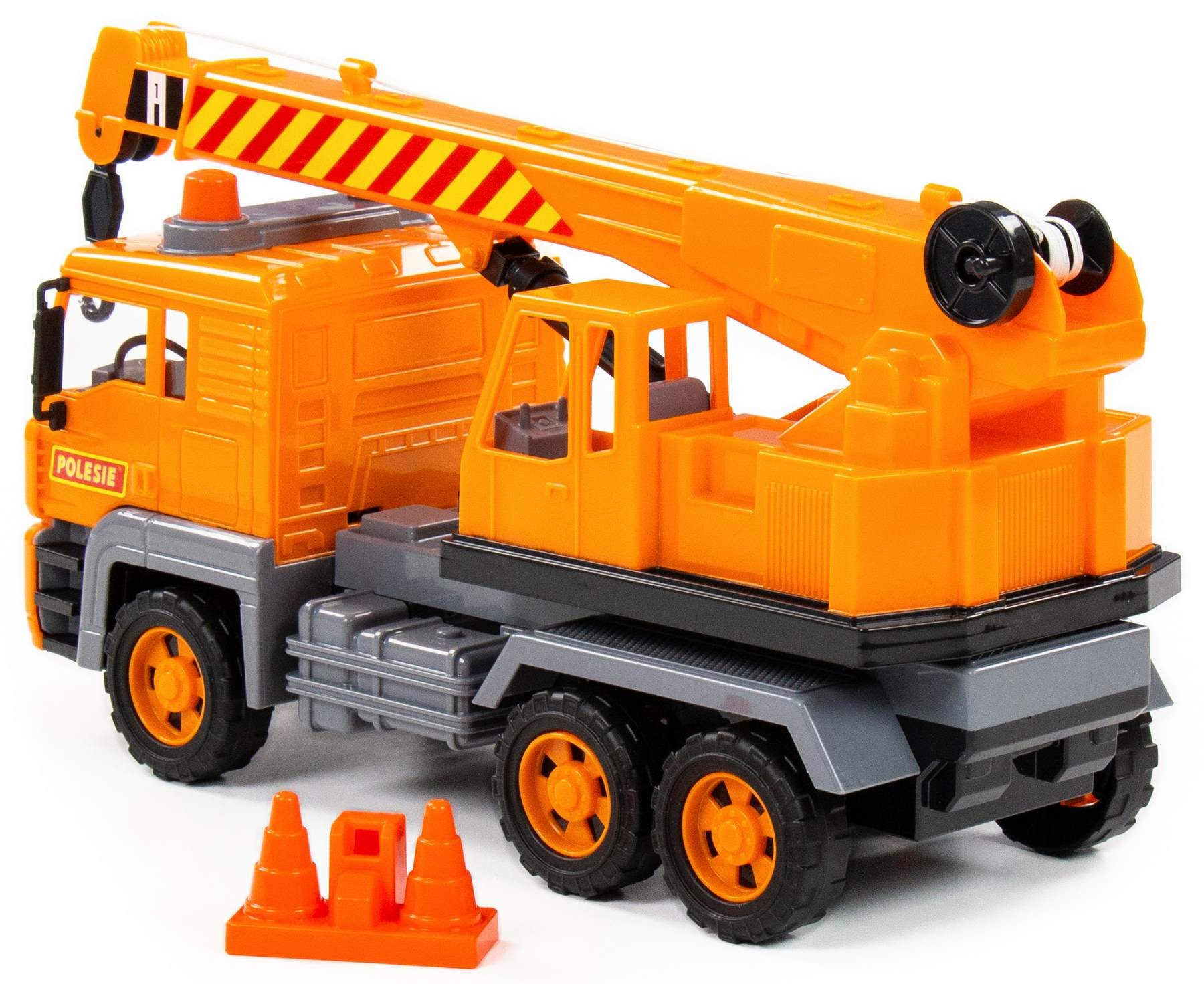 Polesie Spielzeug-Kran Teleskop-Kran LKW Spielzeug SPECIAL Schwungrad günstig online kaufen